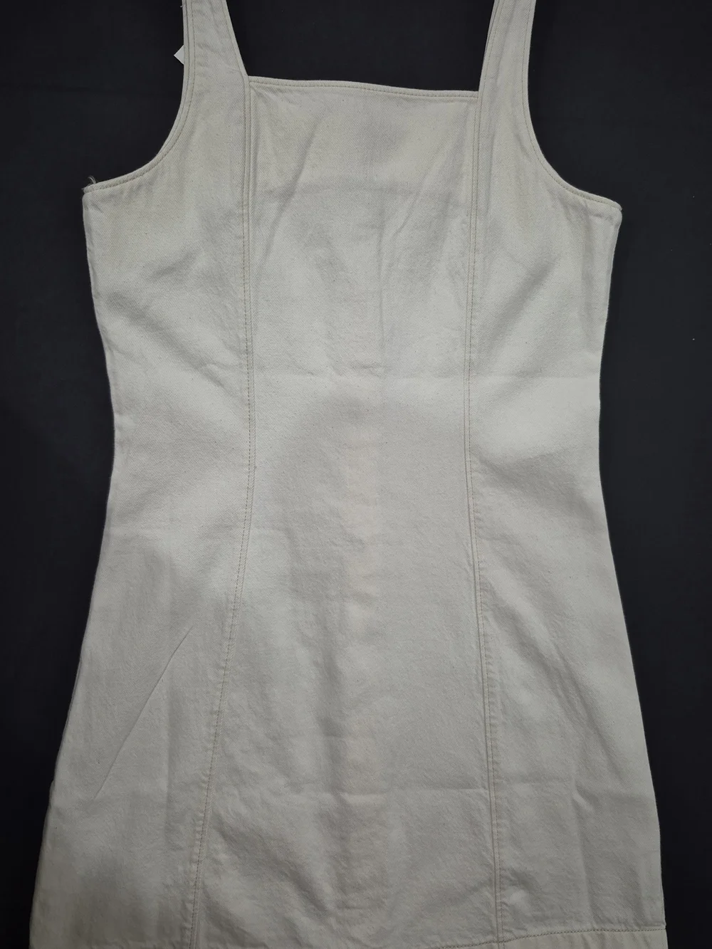 Old Navy Cream Button-Front Tank Dress